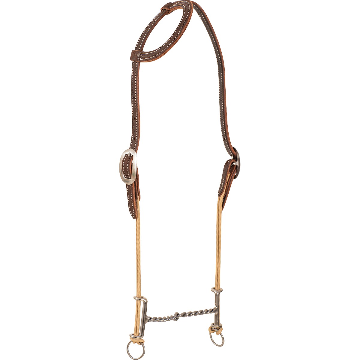 【お1人様1点限り】 Loomis Slip Ear Headstall and Draw Gag Bit with Twisted Wire ダイヤモンド